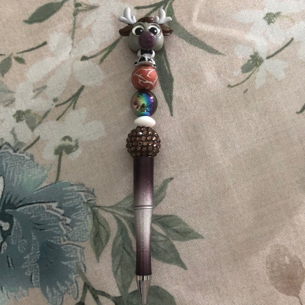 Elsa, Anna, Sven, Olaf Frozen Character Beaded Pens Set Collectibles - Picture 7 of 11